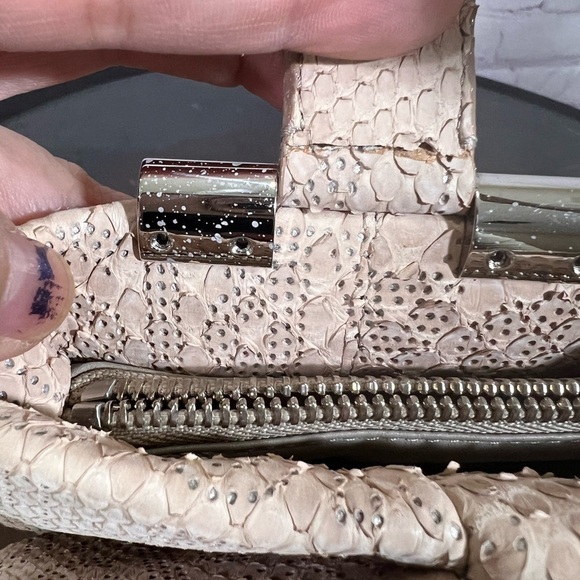 LOUIS VUITTON RARE EXOTIC COLLECTION Python Perfore Delphes. Snakeskin Leather - Picture 8 of 16